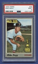1970 MIKE NAGY ROOKIE PSA 9 MINT TOPPS BOSTON RED SOX RAZOR SHARP (#39) RZC