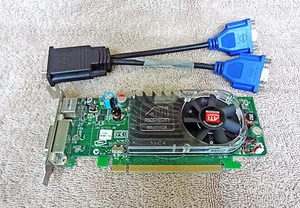 Dell ATI Radeon HD 2400 XT 256MB PCI-e Card XX355 DMS-59 Low Profile w/ Cable - Picture 1 of 1