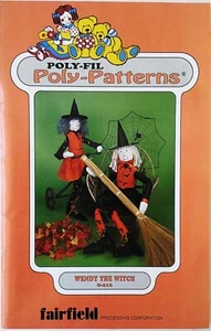 Poly-Fil Poly-Patterns Enchanting Wendy Witch Halloween 36" Doll Sewing Pattern - Picture 1 of 1