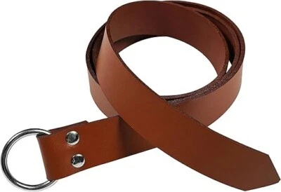 Mythrojan Medieval O Ring Cinturón Cinturón de Cuero Vikingo con 100% Cuero Genuino... Foto 1 de 3