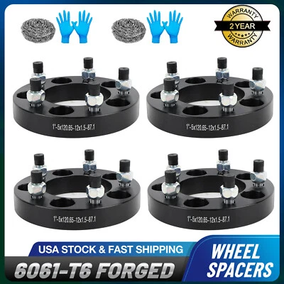 4pcs 1 inch 5x4.75 Wheel Spacers 12x1.5 For Chevrolet Corvette Chevrolet Camaro Foto 1 de 4
