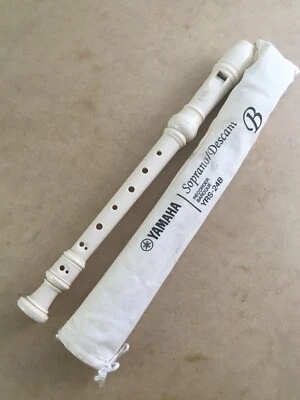 Yamaha YRS-24B Soprano Recorder - Off White Percussion Instrument Music Flute - Image 1 of 3