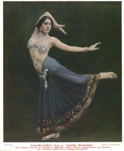 Document ancien 1912 Sahary-Djeli la danse prohibée issu de magazine - Picture 1 of 1