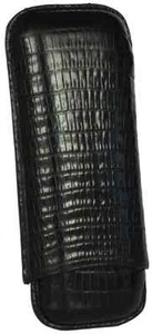 ESTUCHE RESISTENTE MARTIN WESS LAGARD CUERO DE VACA/PIEL DE CABRA NEGRO 2 * NUEVO * - Imagen 1 de 3
