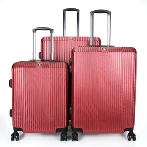 Swiss Luggage Travel Hard Case Suitcase Lightweight TSA CarryOn 3PCS Sets SN6660 - Picture 1 of 8