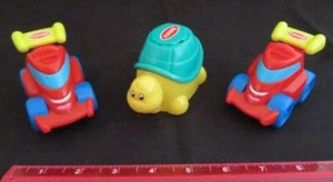 Lot WENDY'S Restaurant PLAYSKOOL Vehicle Race Car Turtle TOY Small Mini Rolling - Picture 1 of 6