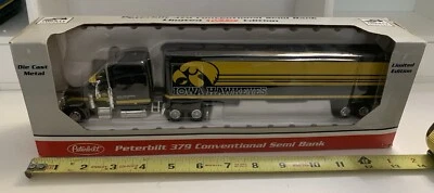 Liberty Classics Iowa Hawkeye Peterbilt 379 Conventional Semi Bank L/E - Image 1 of 4