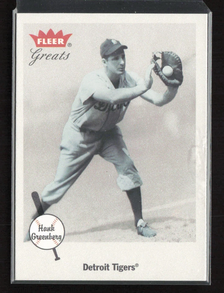 2002 Fleer Greats of the Game #100 Hank Greenberg Detroit Tigers - Image 1 of 2