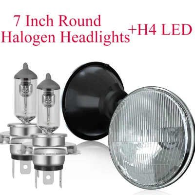 7" inch Round LED Headlights High/Low Beam For Chevrolet C10 Suburban 1971-1980 - Image 1 of 4
