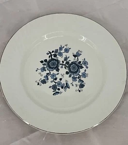 Enoch Wedgwood Ironstone Floral Blue & White Dinner Plate 10" Made In England - Picture 1 of 5