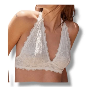 Free People Neckholder-Bralette-BH Intimate Galloon weiß Spitze Größe Medium - Bild 1 von 7