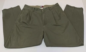 TOMMY HILFIGER Men’s 36x30 Pleated Casual Dress Pants Chino - Picture 1 of 8