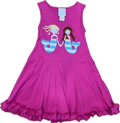 Vestido Lemon Loves Lima Rosa Sirena TALLA 4 Estilo Boutique Volantes Parte Inferior Foto 1 de 4