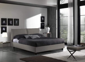 EVERGREENWEB - Elegantes Doppelbett mit Netz, Kopfteil und Kissen - Bild 1 von 3