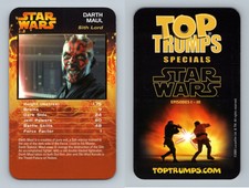 Darth Maul - Star Wars Episodes I-III 2005 Top Trumps Specials Card
