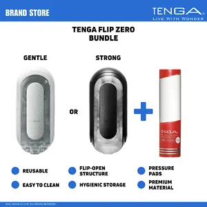 TENGA Flip Zero Male Reusable Masturbator/ Stroker & Hole Lotion Bundle NIB NWT - Picture 1 of 13