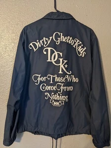 DGK Dirty Ghetto Kids Ghetto Blue Jacket Skateboard Men's Size Medium Rare - Picture 1 of 6
