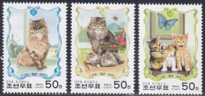 Korea - 2000 - MNH - (4266-4268) Cats - Picture 1 of 1