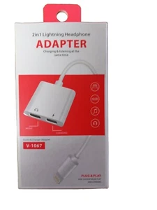 2in1 Headphone Adapter For Apple Devices - Picture 1 of 2