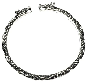 925 Silber Wikinger Armreif Drache Armspange Gr.L Drachenarmreif UNISEX - Bild 1 von 5