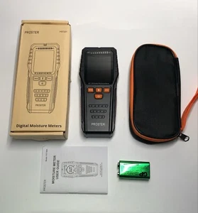 Proster Pinless Moisture Meter with Backlit LCD Screen Non-Invasive Damp Meter - Picture 1 of 11