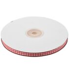 45M Volle Rollenlänge Gingham Ribbon Sewing Crafts, 6Mm Wide Rot O5y47691