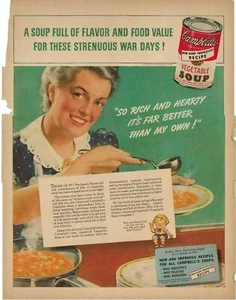 Vintage 1943 Campbell's Soup New and Improved Ad from McCalls 1943  - Picture 1 of 1