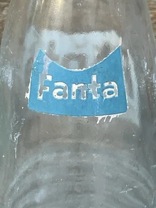 Fanta Vintage Australian Ceramic Label Soft Drink Ribbed Glass Bottle Coke - Picture 1 of 6