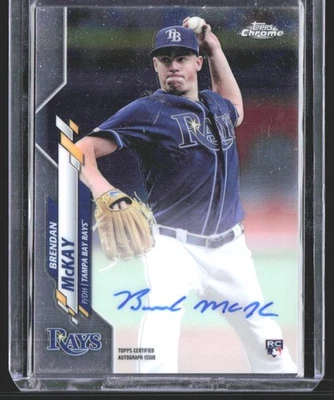 Brendan McKay 2020 Topps Chrome Rookie Autographs AU - Image 1 of 2