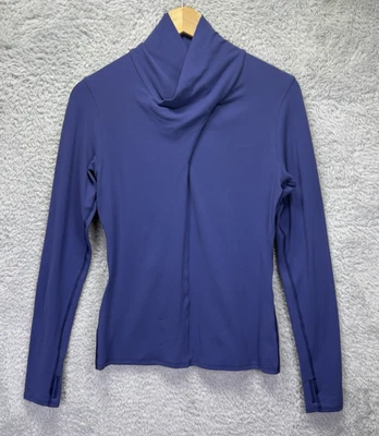 Lululemon Ethereal Long Sleeve Size 8 (?)  Gatsby Blue Purple Athletic Mock Neck - Image 1 of 4