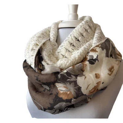 Colección Eighteen Infinity Tejido Crochet Bufanda Para Mujer OS Cottagecore Boho Otoño Foto 1 de 4