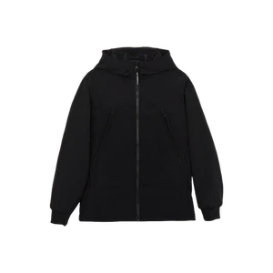 (Kids) C.P. Company Fleece Hood Zip Up Black - 24FW - Picture 1 of 1