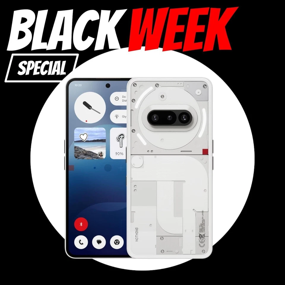 NOTHING Phone (3a) Smartphone | 12GB/256GB | 30x Zoom Dual SIM 6,77 AMOLED 50MP - Bild 1 von 4