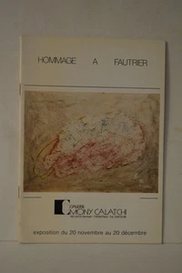 Hommage a Fautrier Exhibition Catalog Jean Fautrier 1975 - Imagen 1 de 1