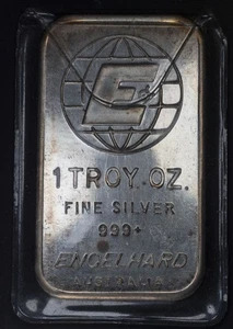 Barra Coince de Plata Engelhard Australia Años 80 Muy Rara Tipo I Reverso Esmerilado - Imagen 1 de 2