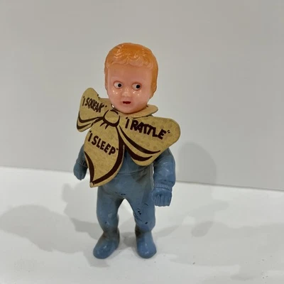 Figura de goma vintage Thomas Toys Newark azul pj Tommy, todavía tiene etiqueta original Foto 1 de 4