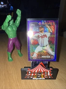 A.J. Minter 2024 Topps Series 2 Purple Foil Parallel 311/799 #539 Atlanta Braves - Picture 1 of 2