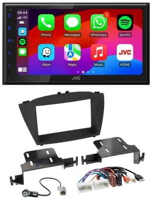JVC Bluetooth 2DIN MP3 DAB USB Autoradio für Hyundai ix35 ab 13 AUX USB - Bild 1 von 4
