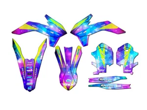2013-2014 XCF SPACE KADET Galaxy Senge Graphics Kit Compatible with KTM - Foto 1 di 10