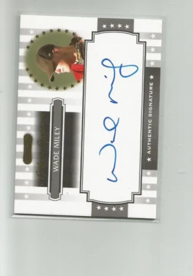 2008 RAZOR SIGNATURE SERIES EXCLUSIVES AUTOGRAPHS #ES33 WADE MILEY B45 - Image 1 of 2