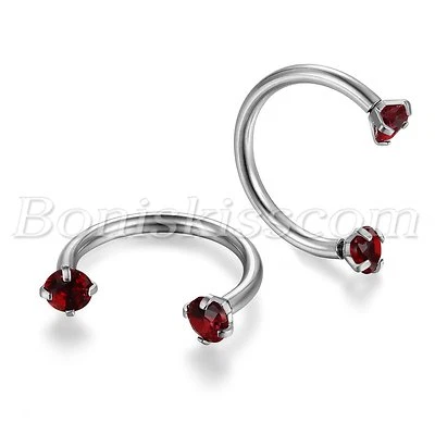 Moda Acero Inoxidable Pendiente Labial Cuerpo Piercing Tachuelas Nariz Anillo Cuerpo Joyería Foto 1 de 2