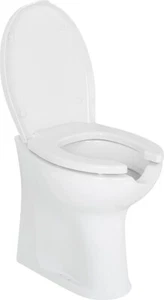 Senioren Stand WC mit Öffnung Barrierefrei erhöht + WC Sitz + Befestigung - Bild 1 von 1
