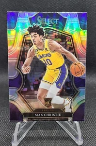 2022-23 Panini Select Max Christie Silver Prizm Premier Level Rookie RC - Lakers - Picture 1 of 2