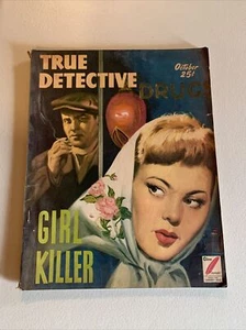 True Detective Magazine October 1949 Girl Killer - Foto 1 di 11