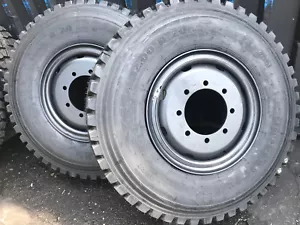 8,50V-20 Felge 8 Loch mit Reifen 12.00R20 Einzellrad MAN, Mercedes, DAF, Iveco - Bild 1 von 5