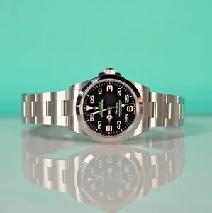 Rolex Air-King stainless Steel 40mm Black Oyster Box & Papers 126900 - Picture 1 of 8