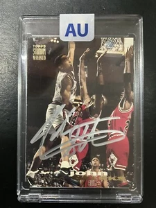 1993-94 Stadium Club #116 John Starks Auto Autograph The Dunk Michael Jordan JSA - Picture 1 of 6