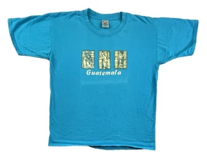 T-shirt Guatemala Maya uomo XL blu maglietta grafica Maya - Foto 1 di 10