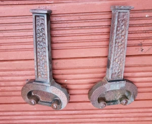 Cast Iron Fire Dogs Andirons - Picture 1 of 3