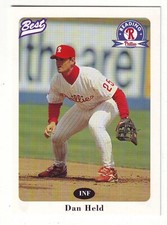 1996 Best Reading Phillies DAN HELD  #19 - Philadelphia Phillies